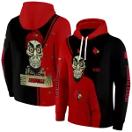 louisville cardinals achmed skull red hoodie best selling