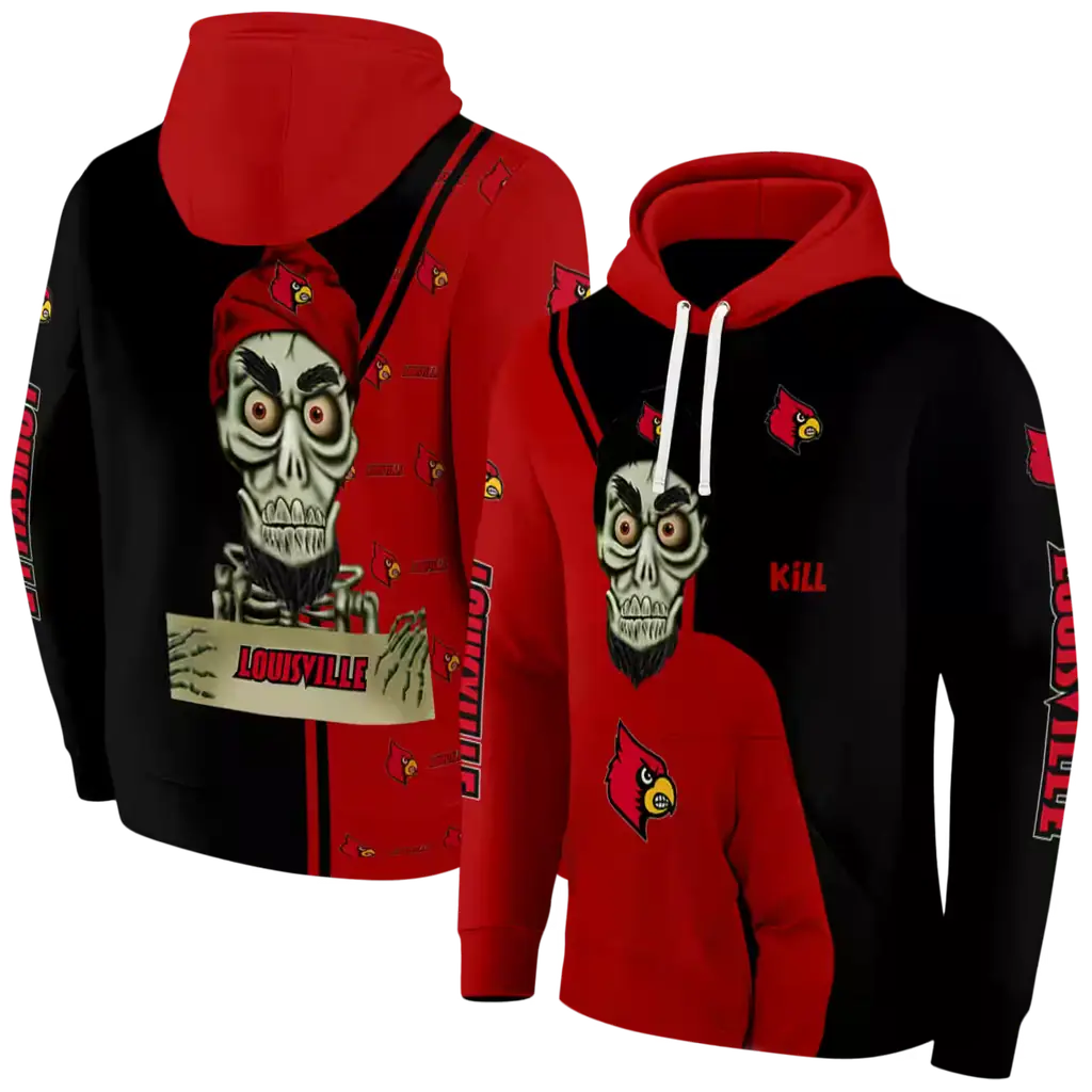 louisville cardinals achmed skull red hoodie fashion forward louisville cardinals achmed skull red hoodie fashion forward