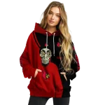 louisville cardinals achmed skull red hoodie best selling