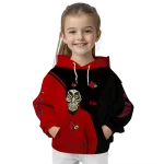 louisville cardinals achmed skull red hoodie best selling