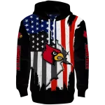 louisville cardinals american pride black hoodie best selling