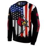 louisville cardinals american pride black hoodie best selling