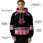 louisville cardinals awareness ribbon black pink hoodie best selling