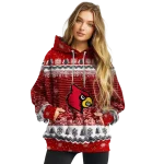 louisville cardinals christmas trees red hoodie best selling