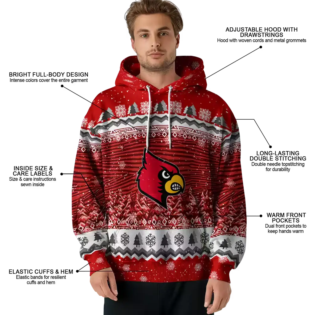 louisville cardinals christmas trees red hoodie latest model louisville cardinals christmas trees red hoodie latest model