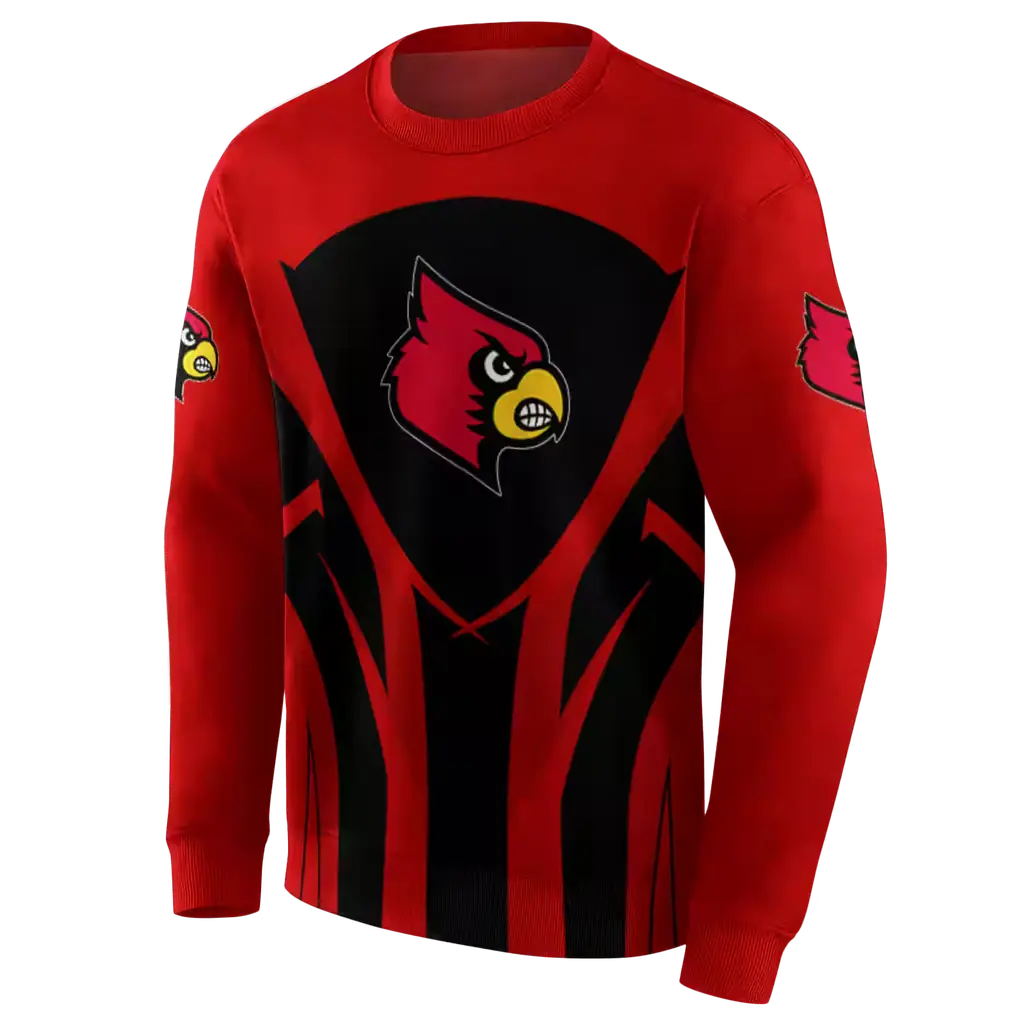 louisville cardinals concentric lines red black hoodie new arrival louisville cardinals concentric lines red black hoodie new arrival