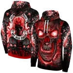 louisville cardinals demonic skull red black hoodie best selling