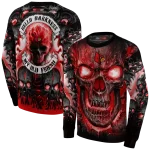 louisville cardinals demonic skull red black hoodie best selling