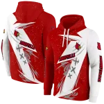 louisville cardinals dynamic slash red white hoodie best selling