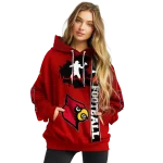 louisville cardinals football heartbeat red hoodie best selling
