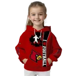 louisville cardinals football heartbeat red hoodie best selling