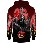 louisville cardinals halloween vibes red black hoodie best selling