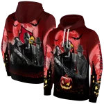 louisville cardinals halloween vibes red black hoodie best selling