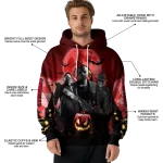 louisville cardinals halloween vibes red black hoodie best selling