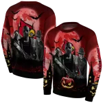 louisville cardinals halloween vibes red black hoodie best selling