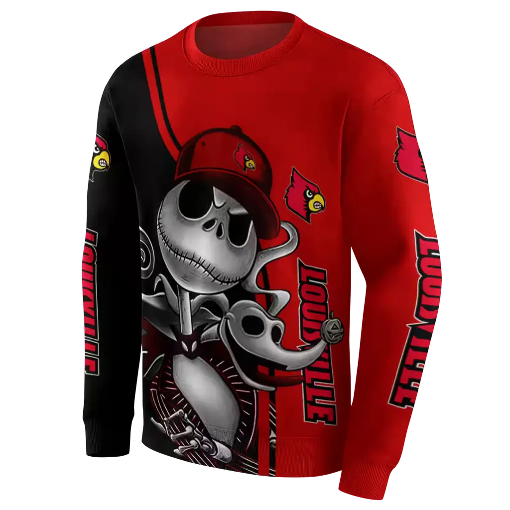 louisville cardinals jack skellington red hoodie new arrival louisville cardinals jack skellington red hoodie new arrival