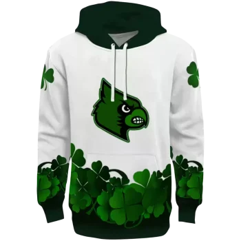 louisville cardinals lucky motif white green hoodie best selling
