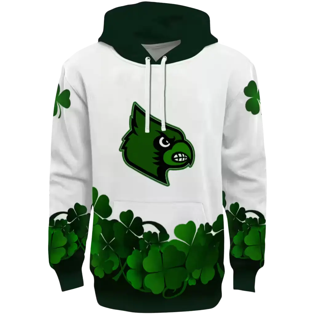 louisville cardinals lucky motif white green hoodie best selling louisville cardinals lucky motif white green hoodie best selling