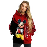 louisville cardinals mickey mouse red black hoodie best selling