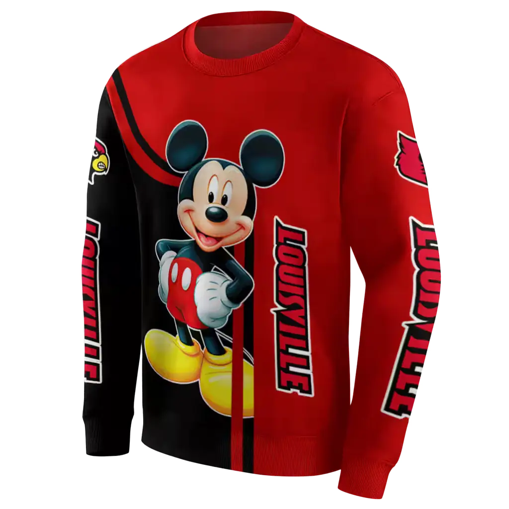 louisville cardinals mickey mouse red black hoodie new arrival louisville cardinals mickey mouse red black hoodie new arrival