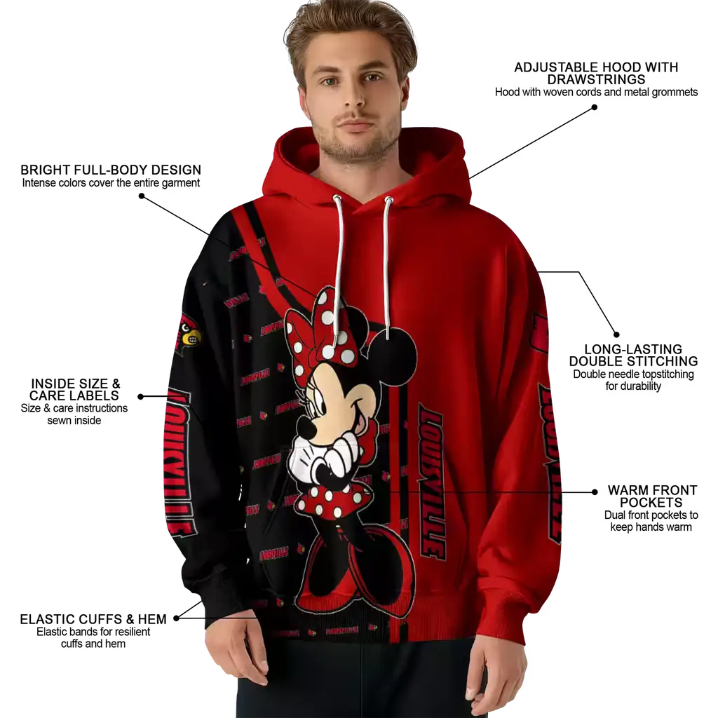 louisville cardinals minnie mouse red hoodie latest model louisville cardinals minnie mouse red hoodie latest model
