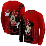 louisville cardinals minnie mouse red hoodie best selling