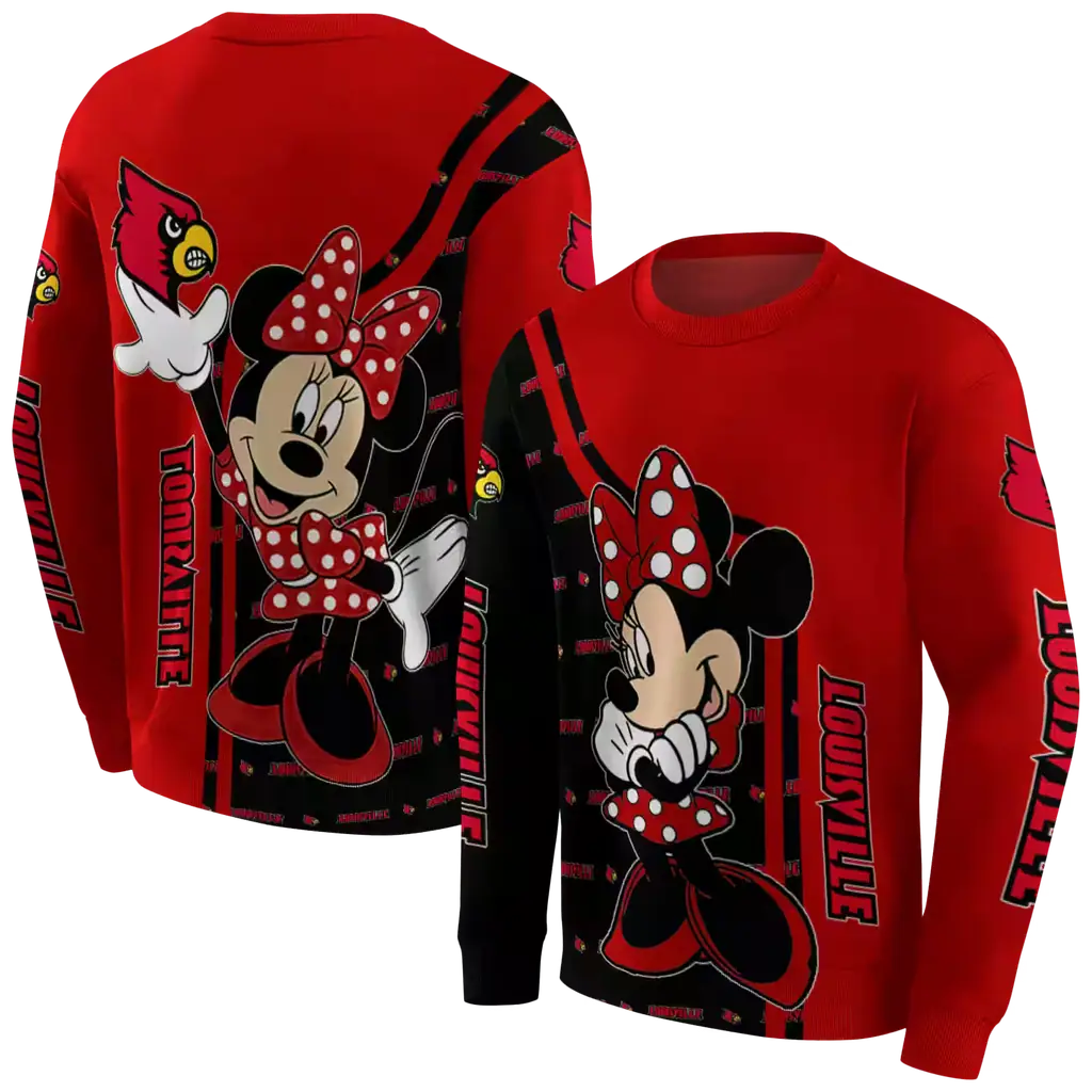 louisville cardinals minnie mouse red hoodie premium grade louisville cardinals minnie mouse red hoodie premium grade
