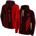 louisville cardinals monogram pattern red hoodie best selling