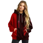 louisville cardinals monogram pattern red hoodie best selling