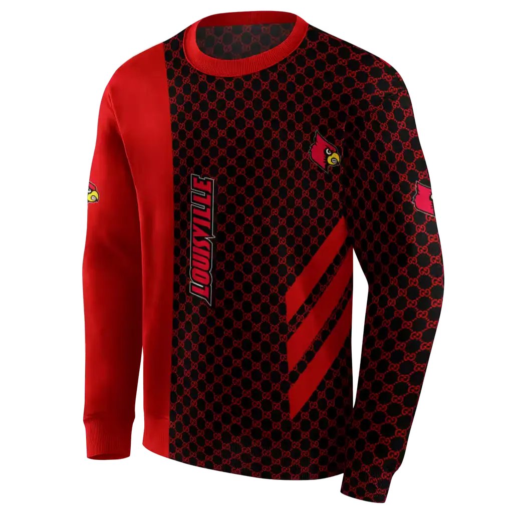 louisville cardinals monogram pattern red hoodie new arrival louisville cardinals monogram pattern red hoodie new arrival