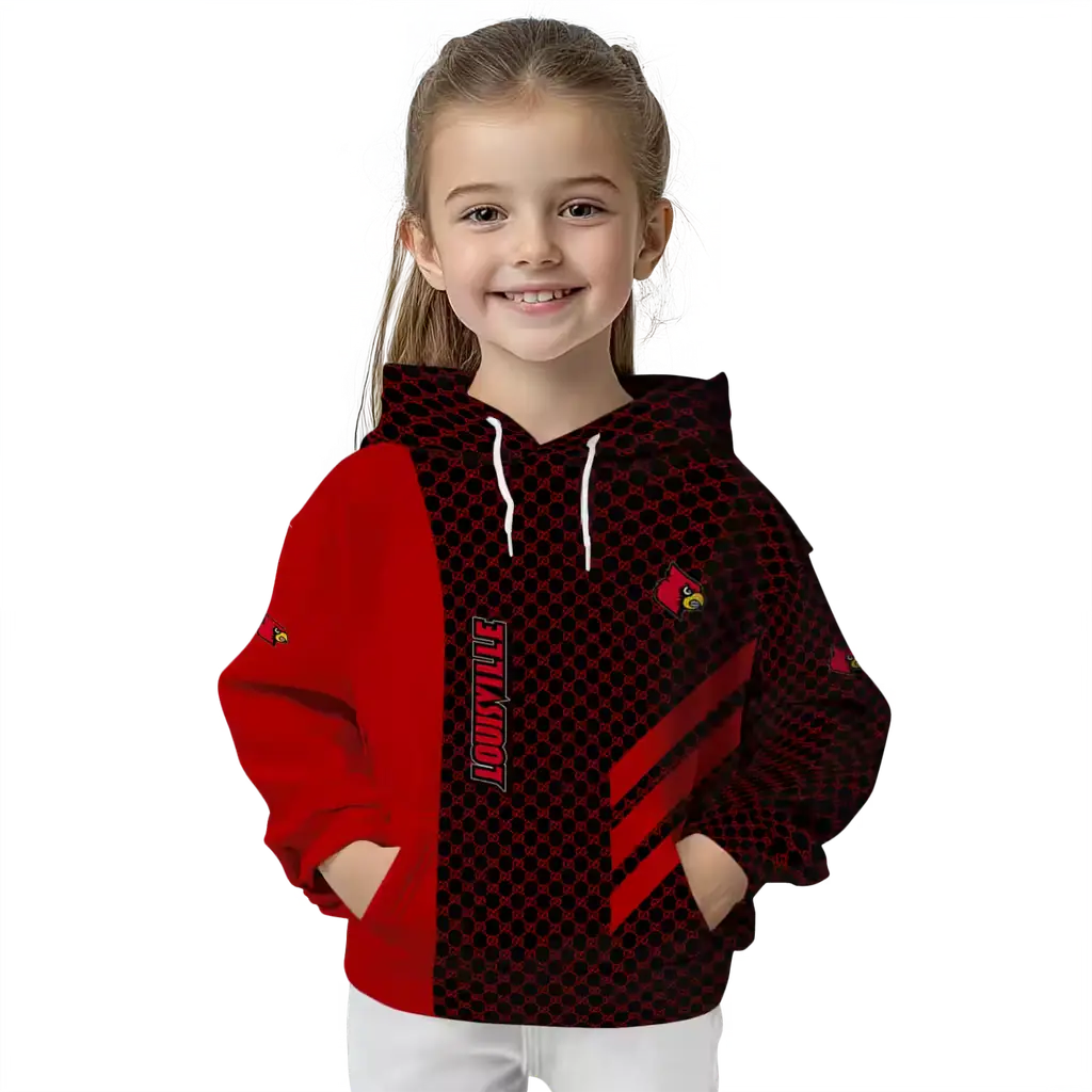 louisville cardinals monogram pattern red hoodie top rated louisville cardinals monogram pattern red hoodie top rated
