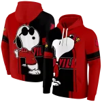 louisville cardinals playful snoopy red hoodie best selling