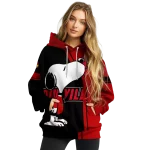louisville cardinals playful snoopy red hoodie best selling