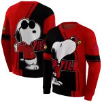 louisville cardinals playful snoopy red hoodie best selling