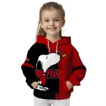 louisville cardinals playful snoopy red hoodie best selling