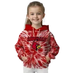 louisville cardinals tie dye pattern red hoodie best selling