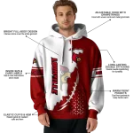 louisville cardinals triangular pattern red white hoodie best selling