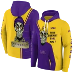 lsu tigers achmed skull purple hoodie best selling