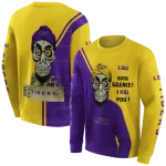lsu tigers achmed skull purple hoodie best selling
