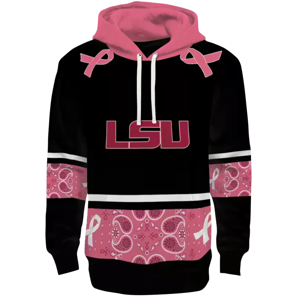 lsu tigers awareness ribbon black pink hoodie best selling lsu tigers awareness ribbon black pink hoodie best selling
