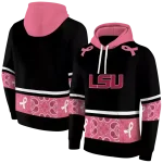 lsu tigers awareness ribbon black pink hoodie best selling