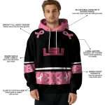 lsu tigers awareness ribbon black pink hoodie best selling