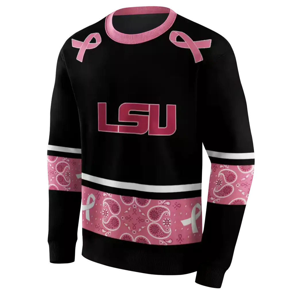 lsu tigers awareness ribbon black pink hoodie new arrival lsu tigers awareness ribbon black pink hoodie new arrival