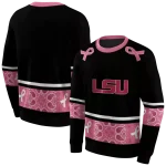 lsu tigers awareness ribbon black pink hoodie best selling