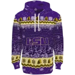 lsu tigers christmas trees purple hoodie best selling