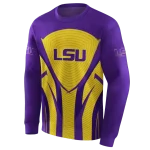 lsu tigers concentric lines purple black hoodie best selling