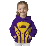 lsu tigers concentric lines purple black hoodie best selling