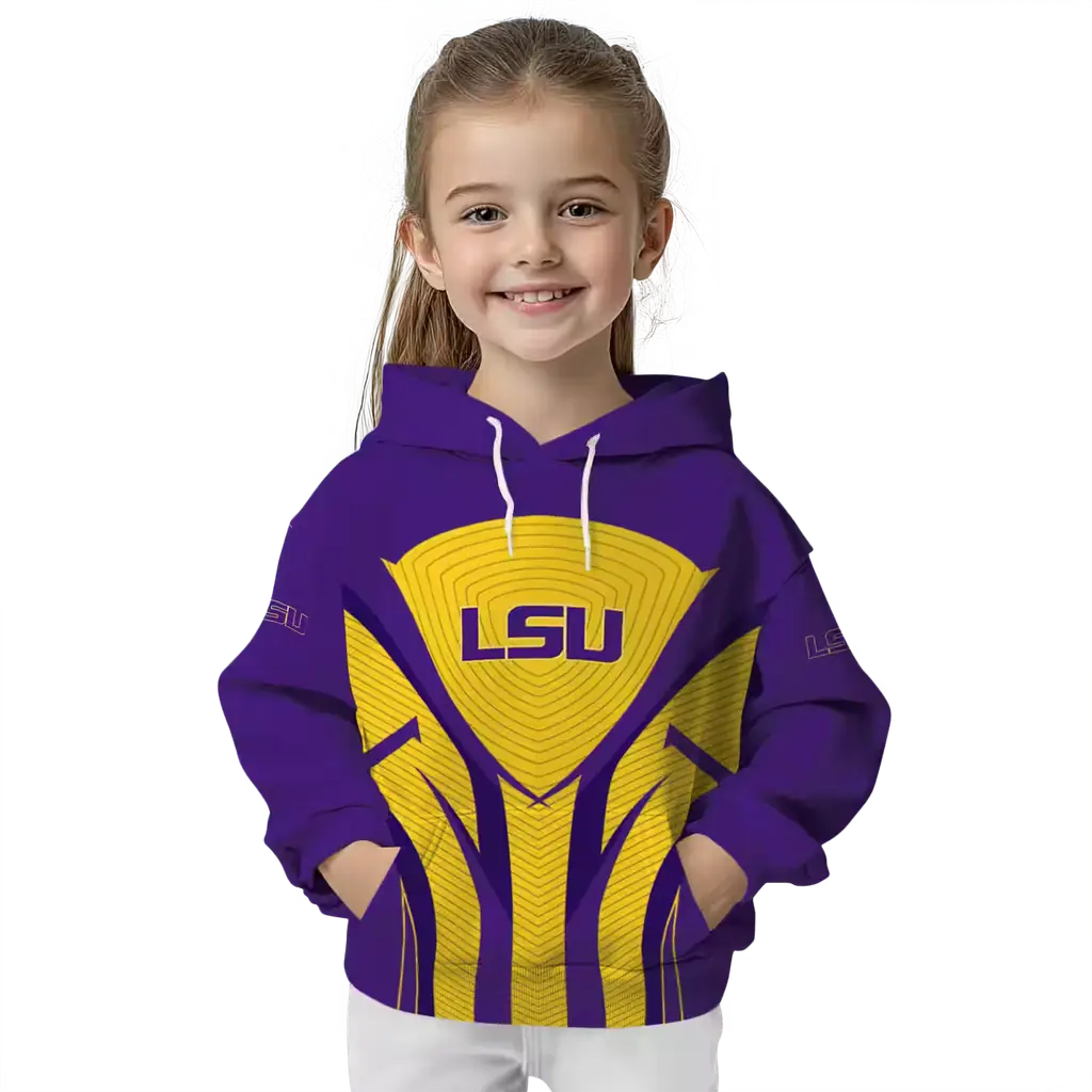 lsu tigers concentric lines purple black hoodie top rated lsu tigers concentric lines purple black hoodie top rated