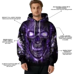 lsu tigers demonic skull purple black hoodie best selling