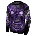 lsu tigers demonic skull purple black hoodie best selling